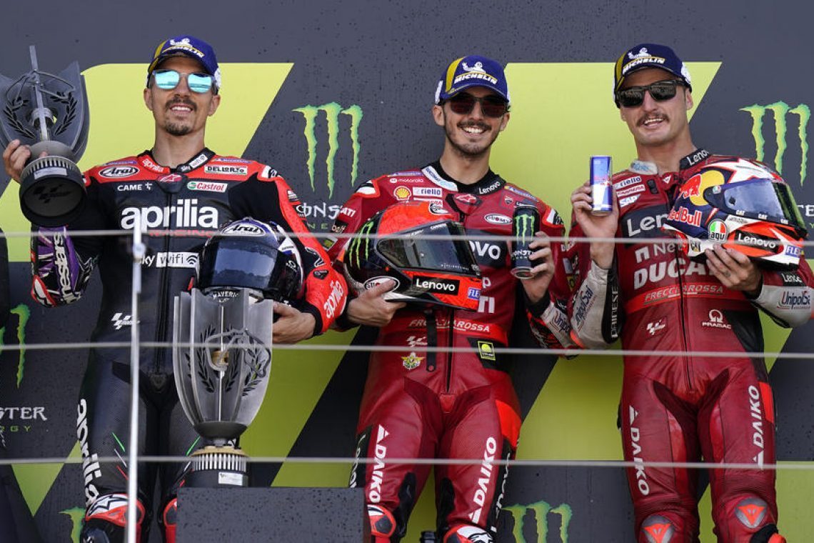 Bagnaia do zmage v Silverstonu, Zarco v pesku