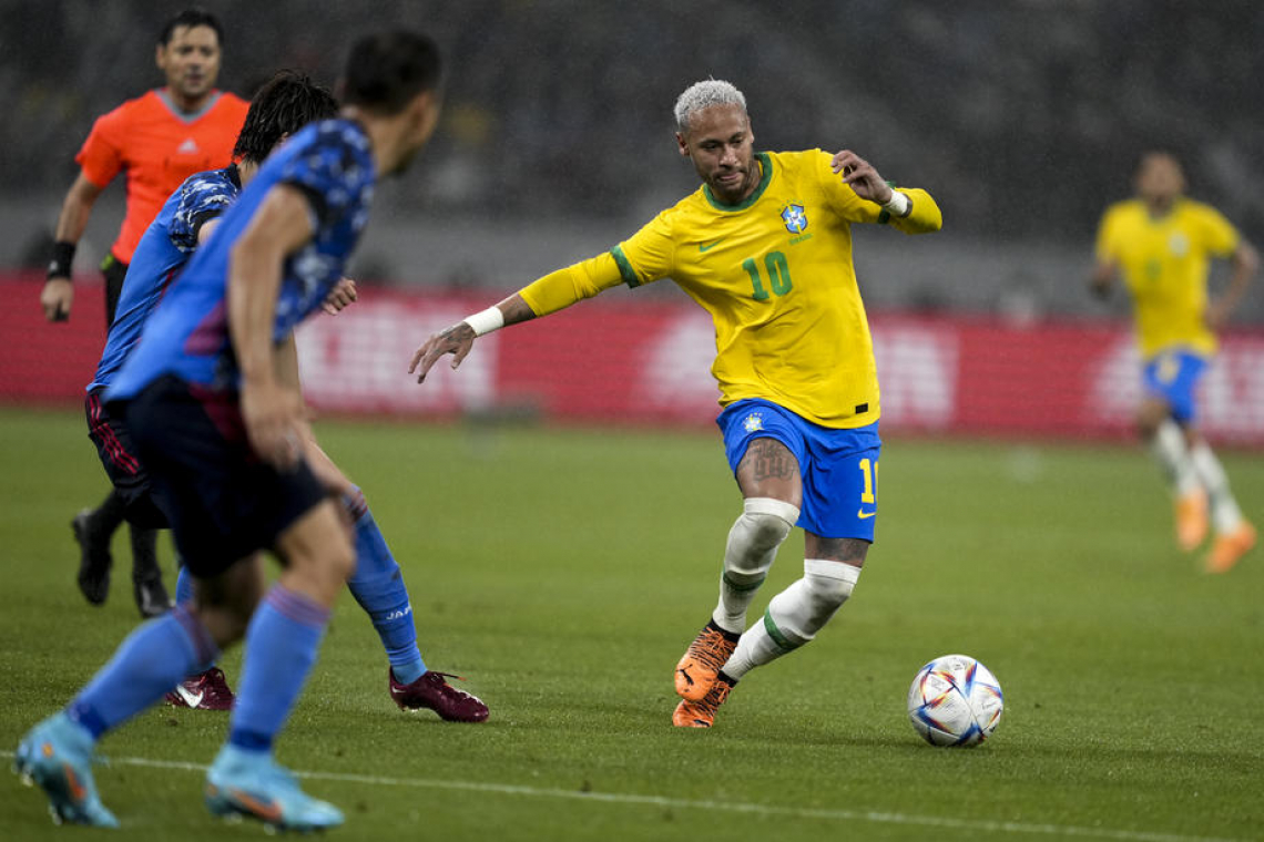 Neymar zadel za zmago Brazilije na Japonskem