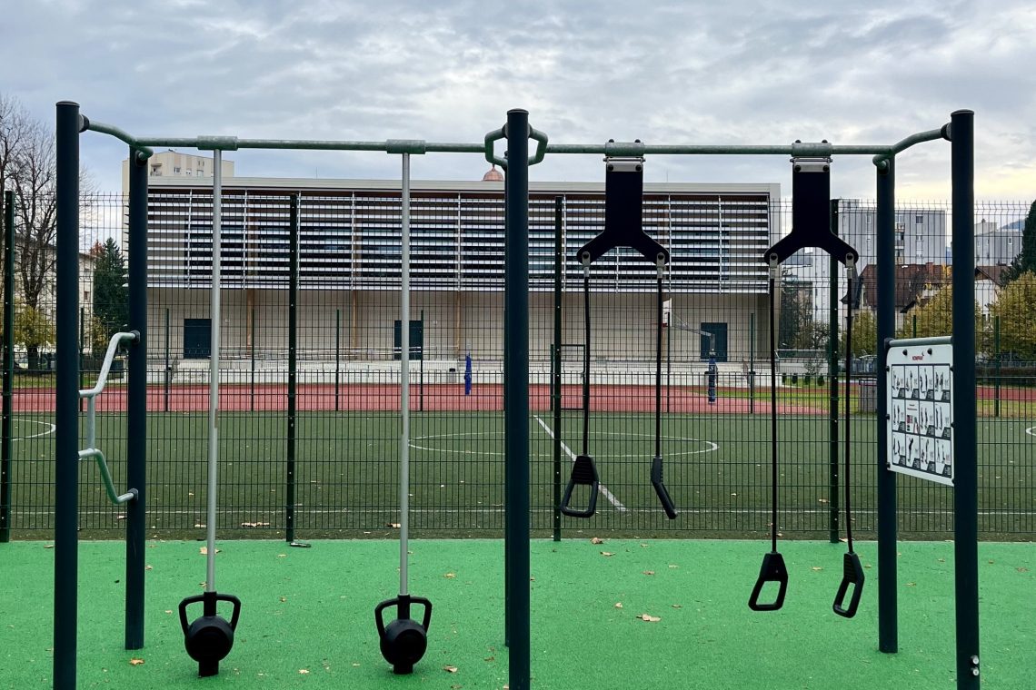 Nov fitnes na prostem na igrišču I. gimnazije v Celju