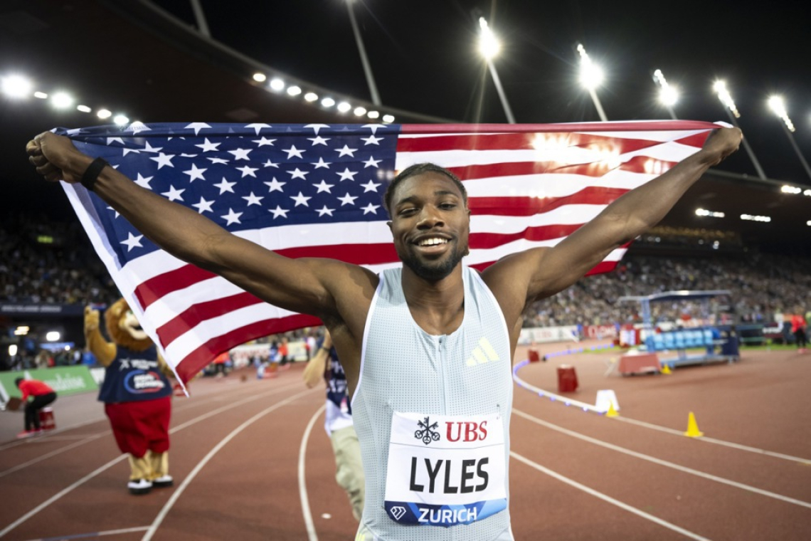 Američan Noah Lyles in Kenijka Faith Kipyegon najboljša atleta leta