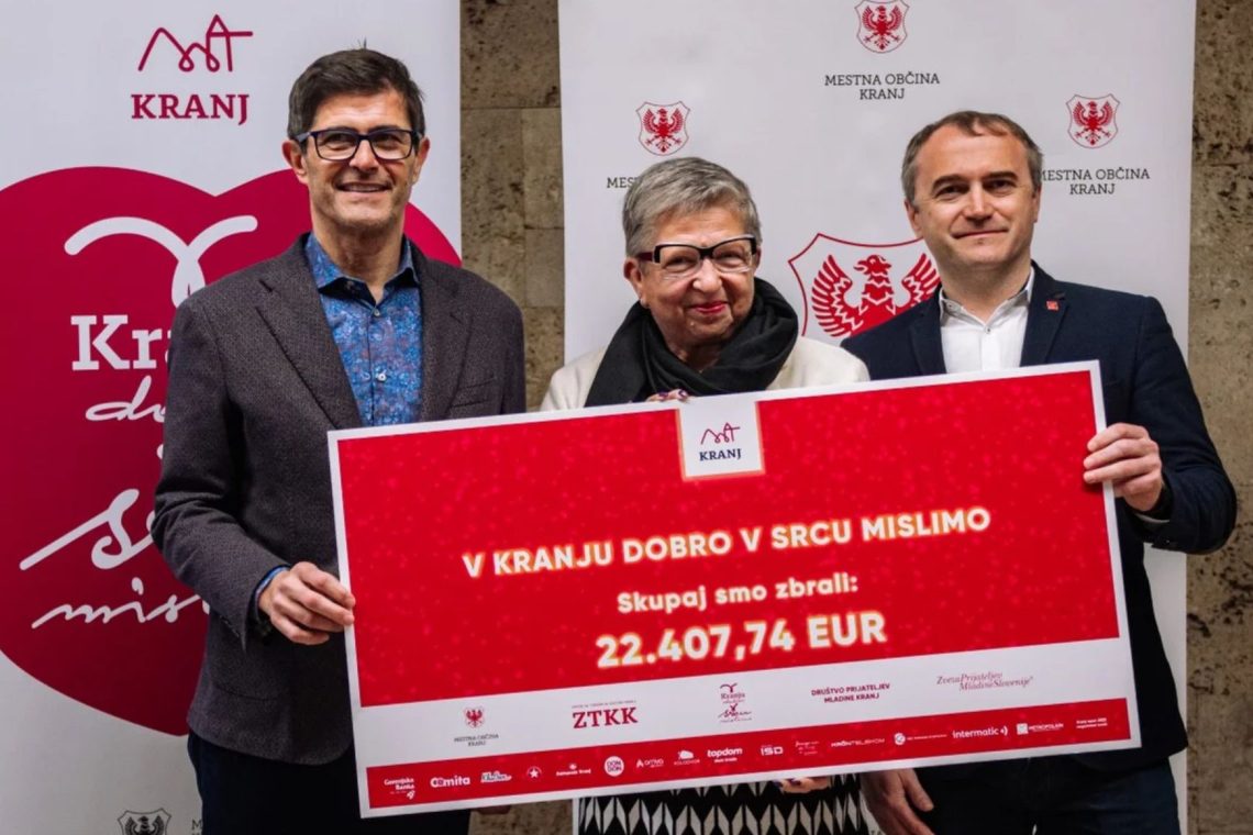 S peto izvedbo dobrodelnega projekta V Kranju dobro v srcu mislimo zbrali dobrih dvajset tisočakov