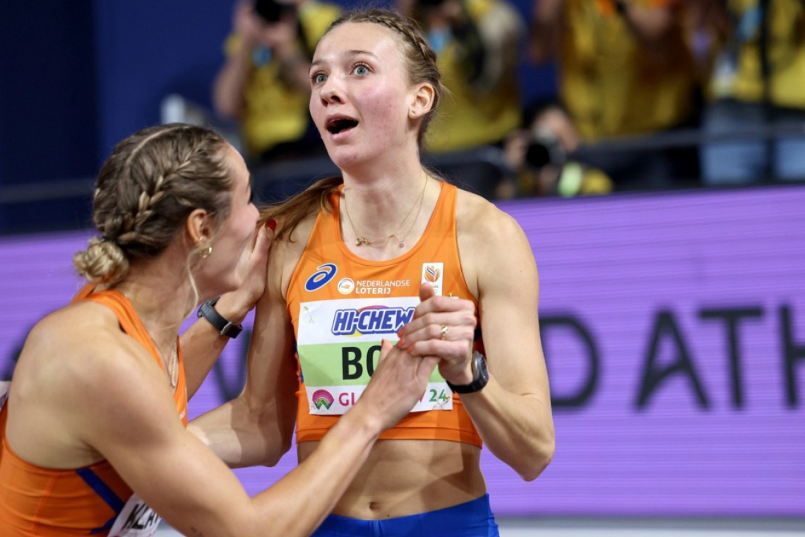 Femke Bol dosegla svetovni rekord na SP v Glasgowu