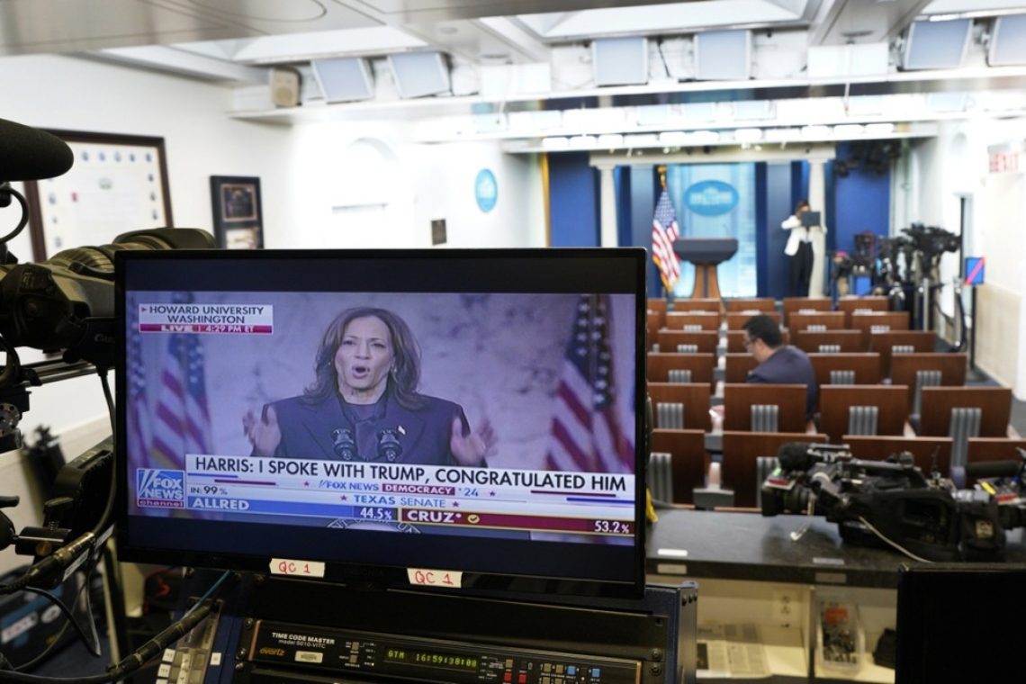 Kamala Harris priznala poraz na predsedniških volitvah proti Donaldu Trumpu