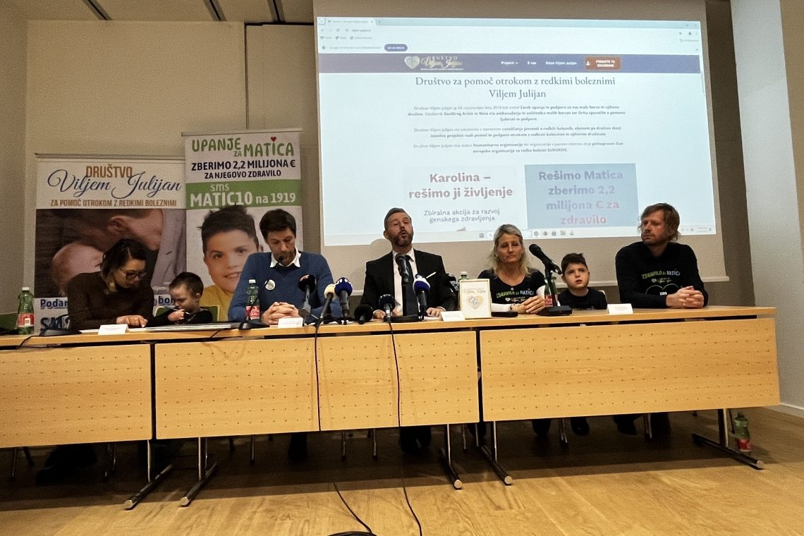 Društvo Viljem Julijan poziva k financiranju zdravljenja otrok z redkimi boleznimi