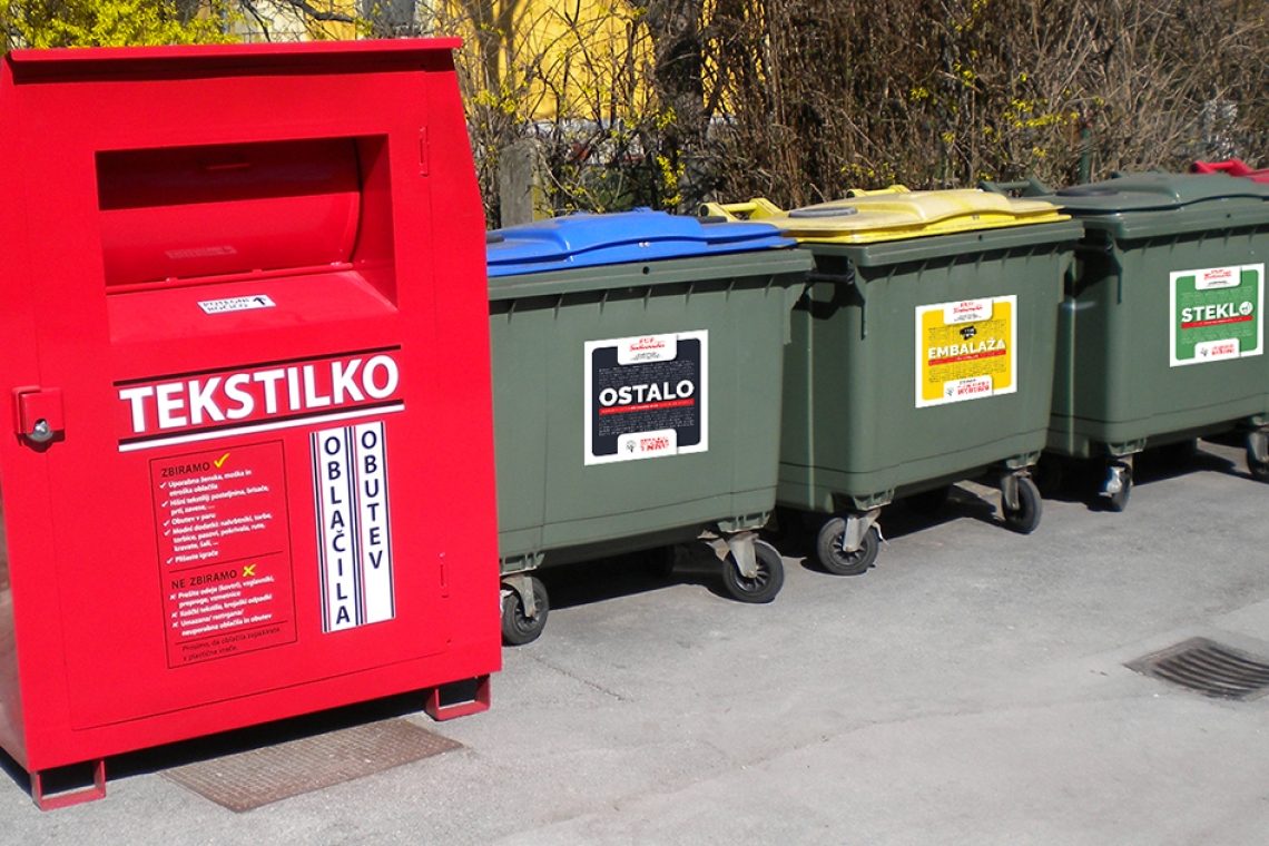 V Velenju postavili zbiralnike za ponovno uporabo tekstila
