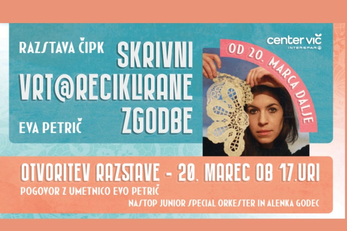 Eva Petrič z umetniško razstavo čipk v Centru Vič
