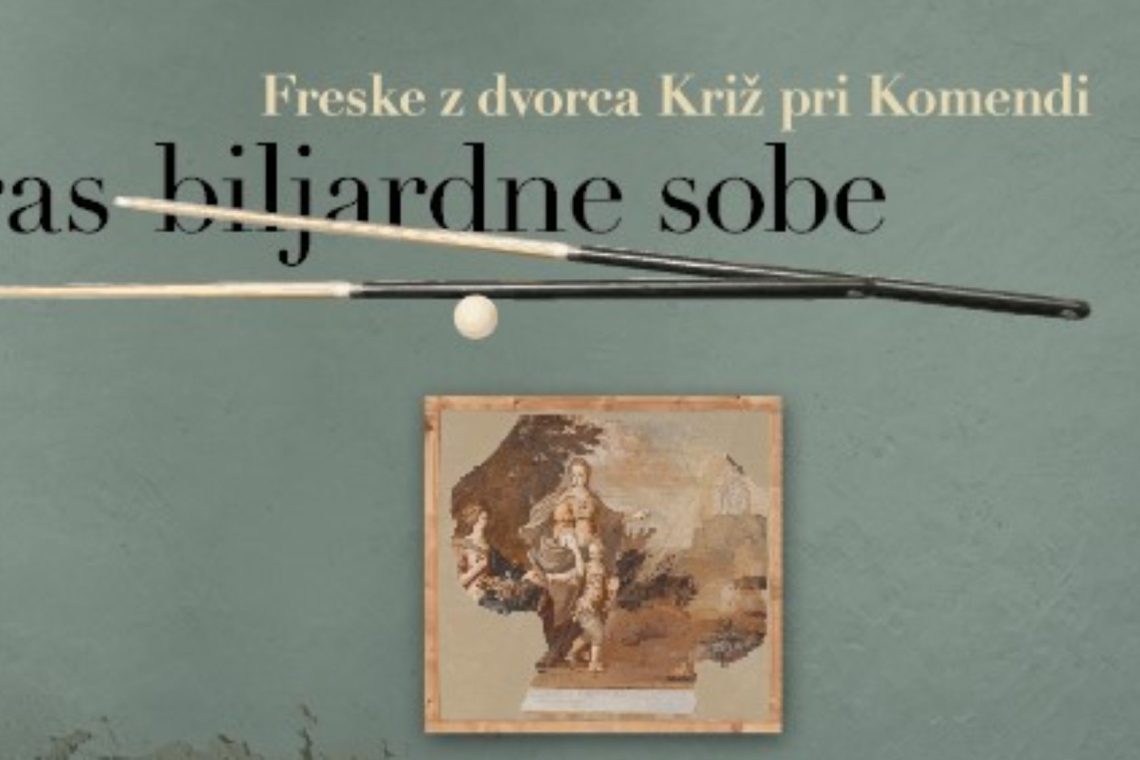 V Mestnem muzeju Ljubljana oživljene freske iz dvorca Križ pri Komendi