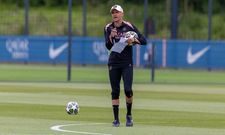 Luis Enrique pripravil PSG na finale Lige prvakov z žerjava