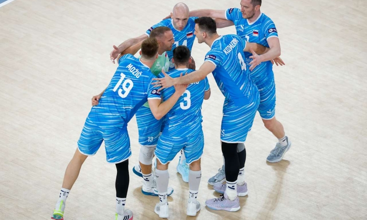 Slovenski odbojkarji v Stožicah boljši še od Nizozemcev