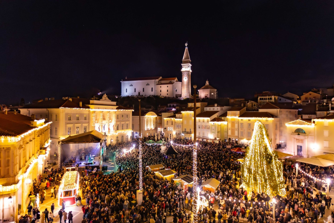 Piran in Portorož praznovala novo leto z 25.000 obiskovalci