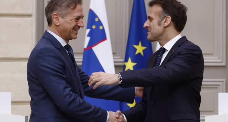 Golob in Macron v Parizu o gospodarstvu, obrambi in evropski prihodnosti
